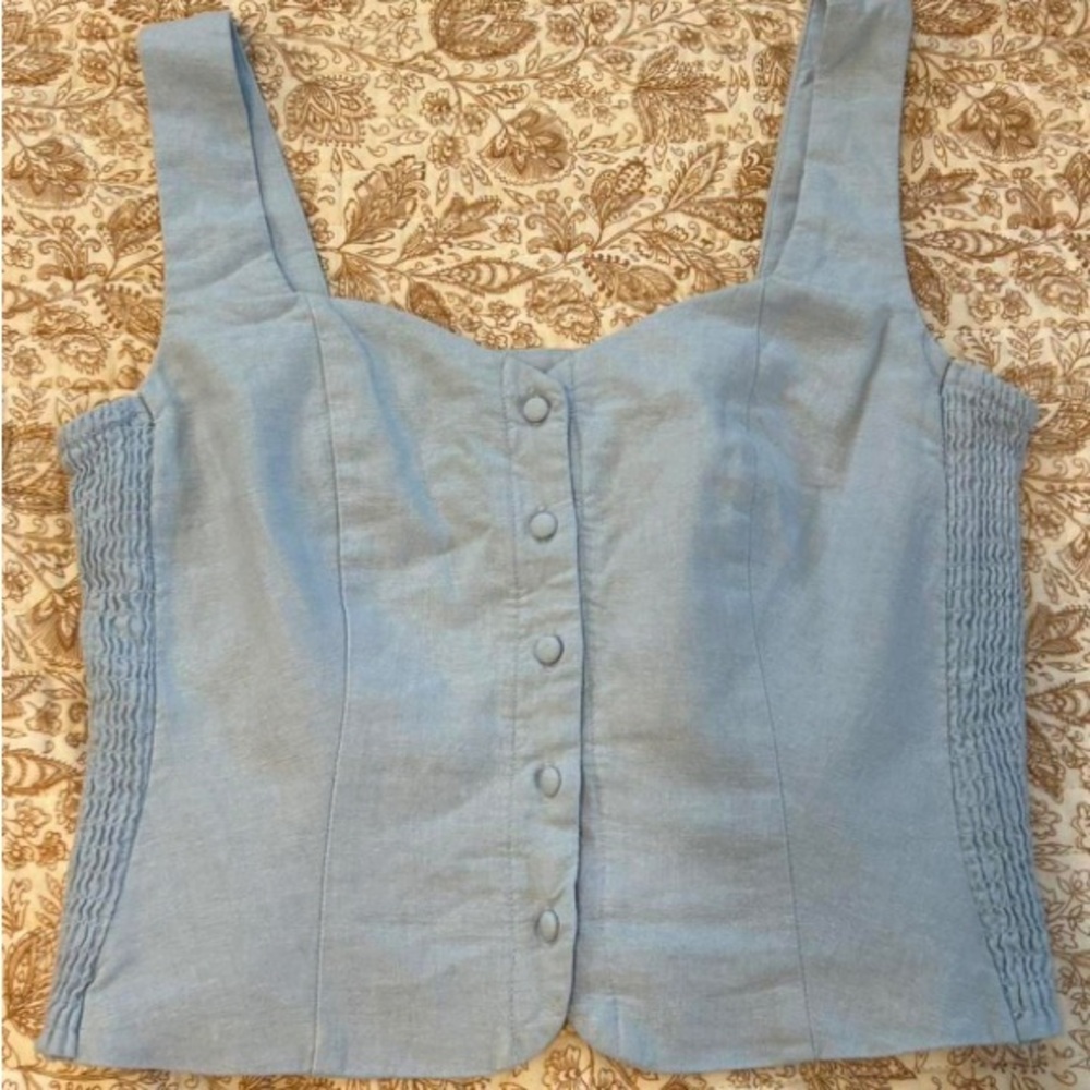 Old Navy Light Blue Button-Front Shirt